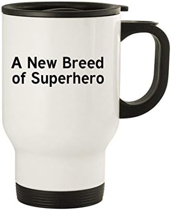 Дрънкулки Дават Ново поколение Супергерои - Пътна чаша от неръждаема стомана за 14 грама, Бяла