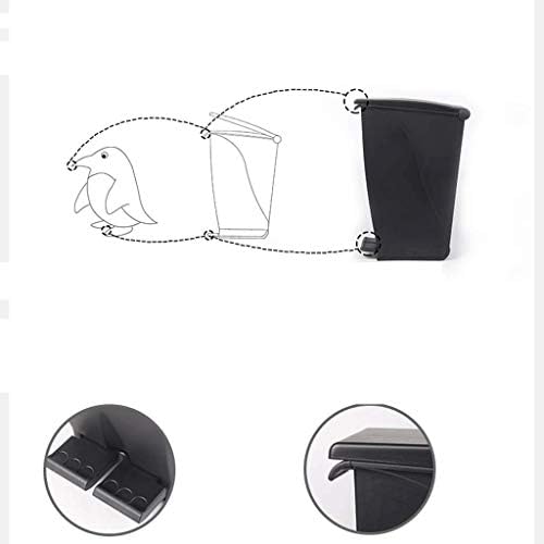 Пластмасов Стъпка кофа за боклук WSZJJ с капачка, която предпазва от миризма (Размер: L)