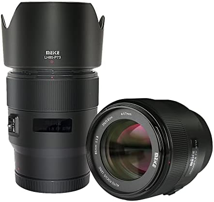 Полнокадровый обектив Meike 85 мм f1.8 с автофокус STM (Стъпков двигател), Голяма бленда, Среден Телеобектив, Фиксиран Портретен обектив Prime за фотоапарати Nikon Z Mount Z9 Z5 Z6 Z7 Z6I