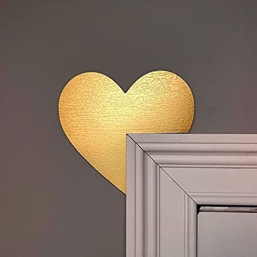 Декор Врати Топпера със Златно Сърце за Св. Валентин/Сърца на Св. Валентин/Подарък за нея