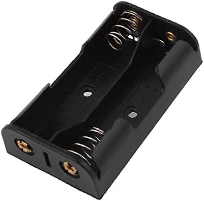 Титуляр на отделението за батерията X-DREE Black с 2 контакти за 2 батерии тип АА от 1,5 (за поддръжка на 2-P-in