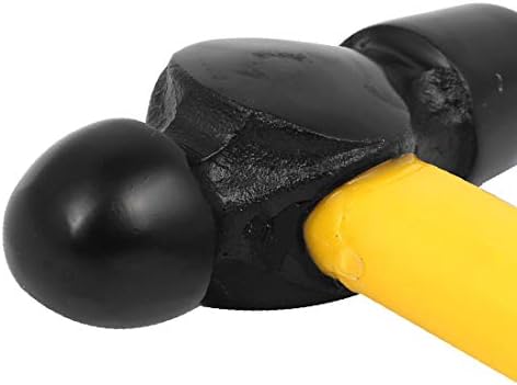 X-DREE 2LB Топка с чук от високо стомана Черен Жълт (Bola de acero de alto carbono 2LB Топка с чук от негро amarillo