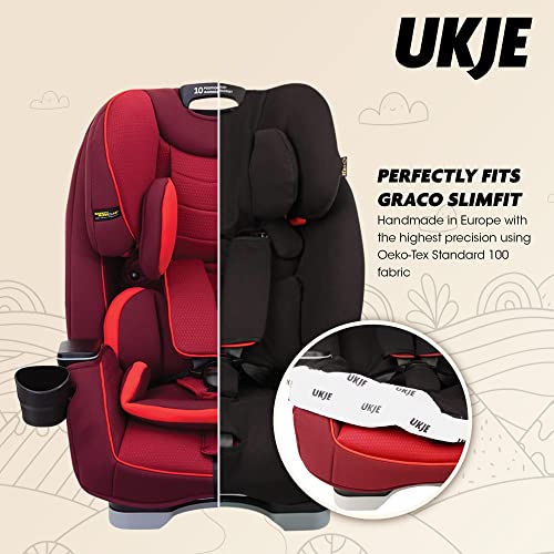 Калъф за столче за кола UKJE liner четки - Съвместим с автокреслом Graco Slimfit 3-в-1 с мек покрив, Автокреслом