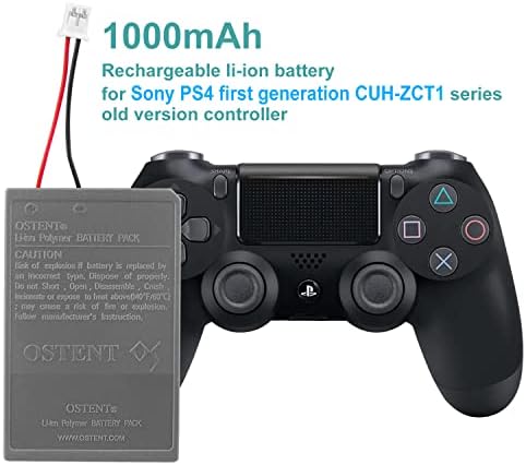 OSTENT 3,65 В 1000 mah LIP1522 Акумулаторна Литиево-йонна Батерия за Sony PS4 Bluetooth Безжична Двойно Въздействие Контролер