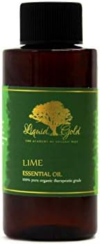 2,2 Грама Етерично масло от Лайм Премиум-клас Течно Злато Чиста Органична Натурална Ароматерапия