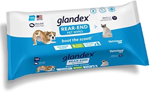 Меки Дъвчащи екстри VETNIQUE Glandex Advanced Strength за подкрепа на анални жлези с тиква за кучета (60 карата) и Хигиенни