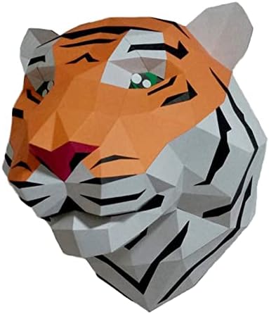 WLL-DP 3D Главата на Тигър Форма на Хартиена Скулптура Изкуство от Хартия Трофей Творчески Пъзел Оригами, направи си САМ