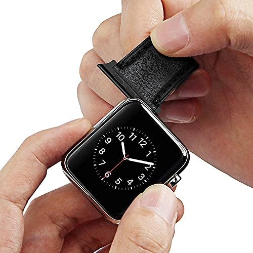 AISPORTS е Съвместим с адаптер Apple Watch 49 мм 45 мм 44 мм 42 мм, адаптер за свързване каишка за Apple Watch, метална
