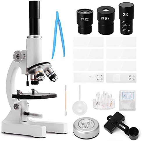 N/A Оптичен Микроскоп 64X-2400X Монокуляр За децата от началното училище Научен Експериментален Биологичен модул за Обучение Микроскоп Подаръци