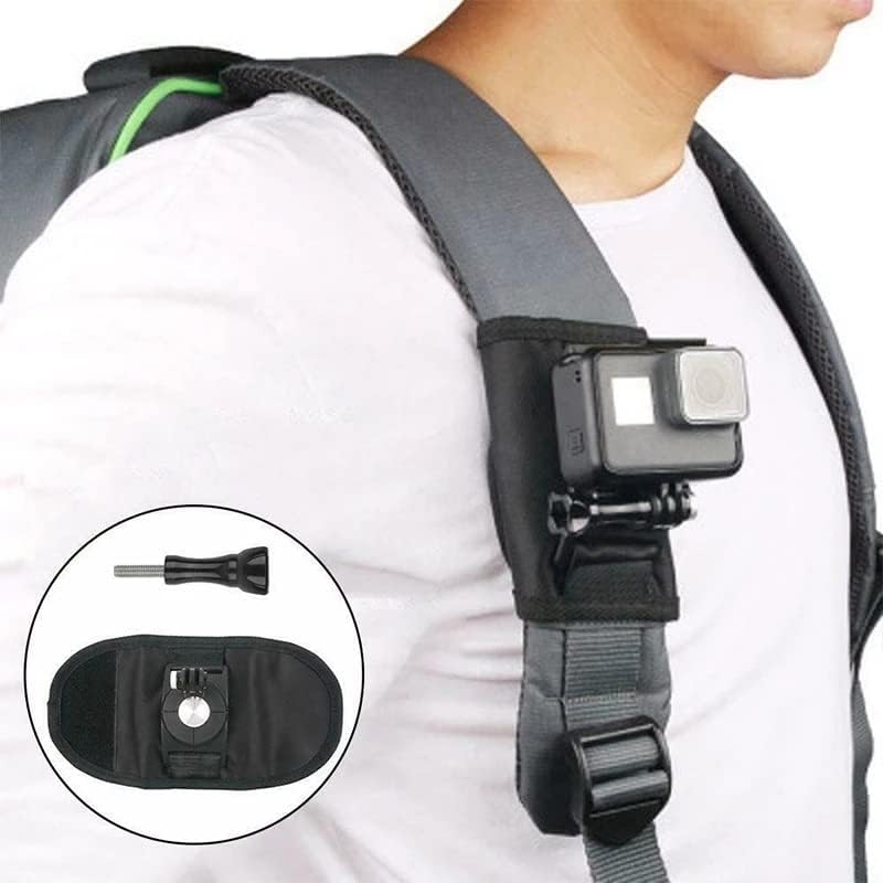 Калъфи за камери, Спортна камера, Скоба за раница, стойка за ключалката на раменна рамо, Аксесоари (Цвят: черен
