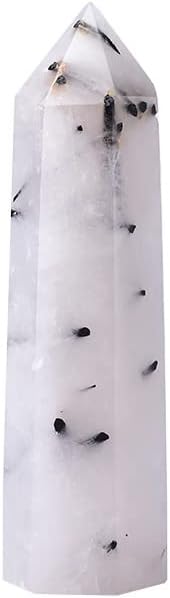 ERTIUJG HUSONG312 1 бр. натурален кристал Черен Турмалин 8-10 см Кварцевая Точков Кула Лечебен Камък Hexagonal