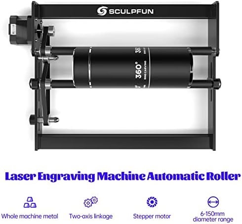 Лазерен Гравьор SCULPFUN S30 Pro Max с Превръщането на ролка, Лазерен Гравиране машина изходна мощност 20 W