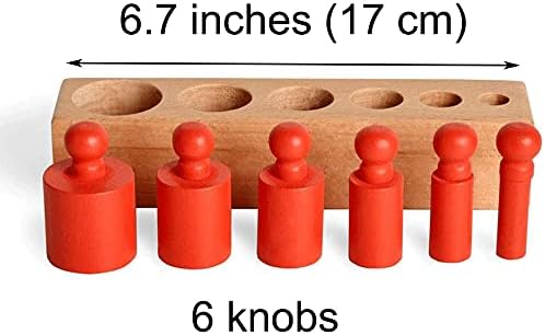 Цилиндрични блокове BOHS Montessori с шишечками + Дървени Регистрационни Пръти