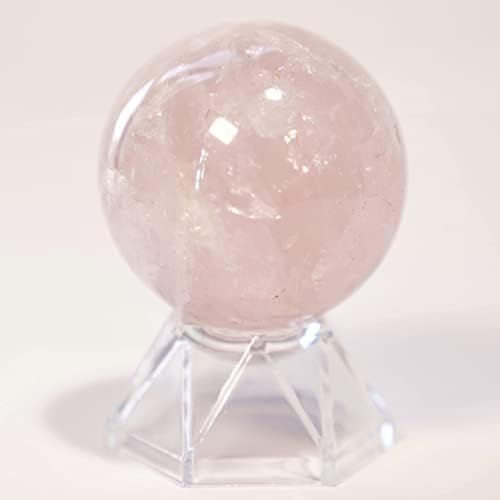 Автентичен Кристална топка от Розов Кварц-Лечебни Кристали от Розов Кварц, Сферични, Кристали и Скъпоценни Камъни,