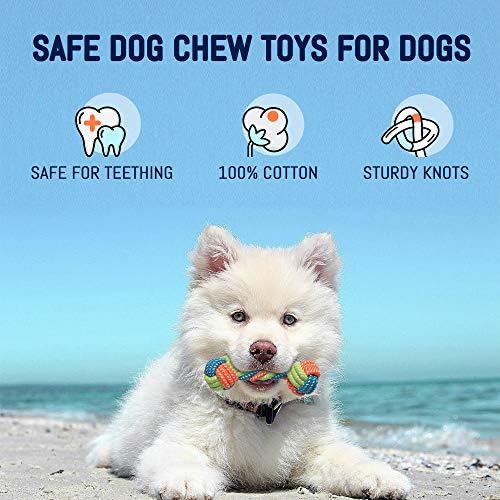 HappiFox Играчки за кучета за Малки Кучета 9 Опаковки 2022 Нови Безопасни и Здрави Памучни Играчки за кучета на Въже