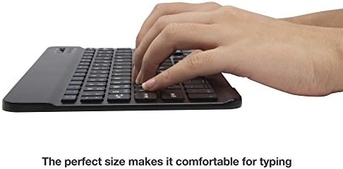 Клавиатурата на BoxWave, съвместима с Linsay F-7XHD (7 инча) - Клавиатура SlimKeys Bluetooth, Преносима клавиатура