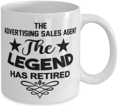 Рекламен Агент По продажбите на Чаша, Легендата се пенсионирах, на Новост, на Уникални Идеи за Подаръци за Рекламен агент По