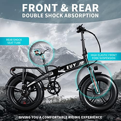 Електрически велосипед Auloor, 750 W Электровелосипеды за възрастни, 20 електрическото колело с дебели гуми