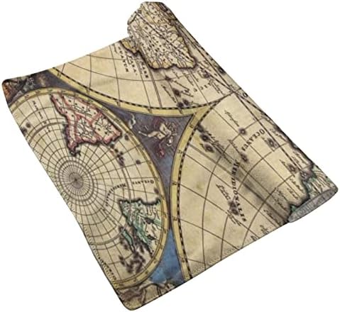 Древна Карта на Света Глобус Кърпа, Кърпа от Микрофибър Гостевое Кърпа за Декорация за Дома за Баня и Кърпа на една Ръка разстояние