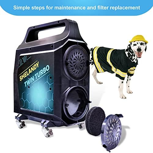 Вентилатор За Сушене на домашни кучета SHELANDY Twin Turbo, За да се Грижа За домашни любимци