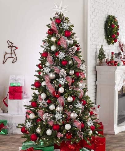 Коледната елха е Класическа Бальзамическая Смърч Пълна Форма Навесная 4-Подножието на Изкуствена Неосвещенная Празнична