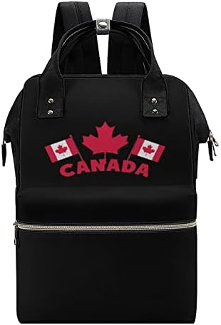 Знамена На Деня На Канада Водоустойчива Раница За Мама, Чанта За Пелени С Голям Капацитет, Многофункционална Чанта