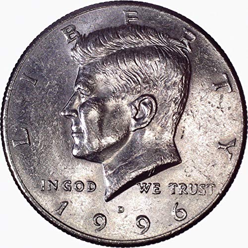 1996 D Kennedy Полдоллара 50 цента На Около необращенном формата на