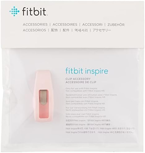 Скоба за аксесоари Fitbit Inspire, Официален продукт на Fitbit, Нежно-Розов