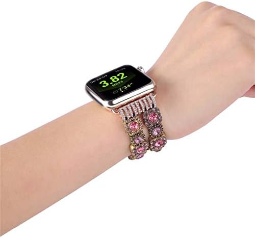 SKXMOD Женски Каишка за часовник Apple Watch Band 41 мм, 45 мм, 38 мм и 40 мм 42 мм 44 мм Гривна На Китката Луксозна