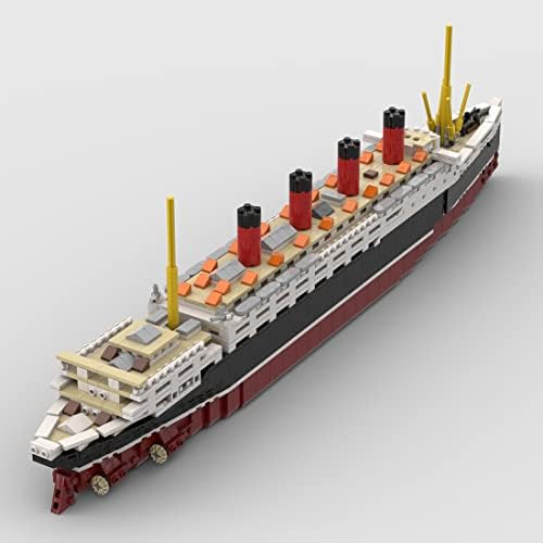 1/400 1824 бр. RMS Лузитания Големи Строителни Блокове Параход Набор, Кораб, Параход Тухли САМ Строителен Комплект,