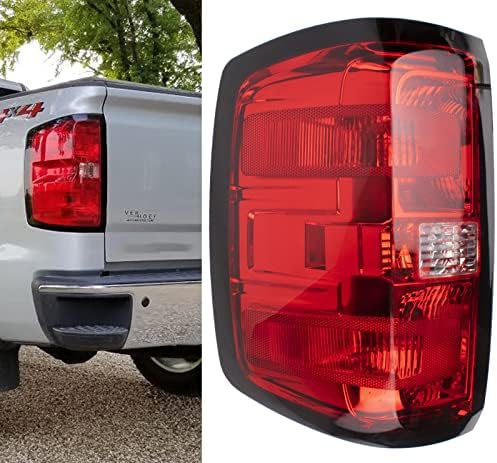 Задна светлина в събирането е Съвместим с Chevy Silverado 1500 2500HD 3500HD 2014-2018, крушка GMC Sierra 3500 HD от
