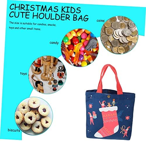 TENDYCOCO / 2 бр. Чанти на рамо, Чантата-тоут за пазаруване, Детски Подаръци, Холщовая Чанта За съхранение, Коледна Украса,
