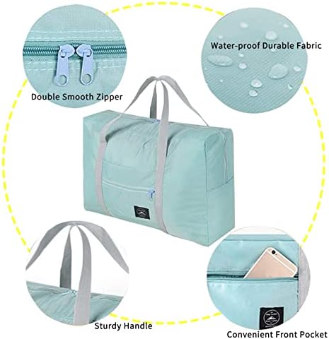 Witwatia 2 Сгъваеми награда на пътни чанти, 25Л Водоустойчив Лека спортна чанта за съхранение на багаж, Спортни чанти, Чанта за пазаруване на рамото за мъже и жени (розово
