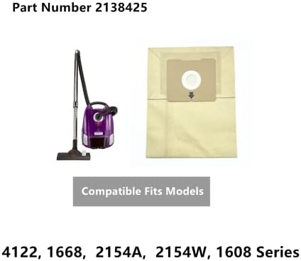 Ymimi 9 Опаковки Сменяеми торбички за прах за прахосмукачка Bissell Zing, Съвместими с 2154A, 2154C, 2154W,