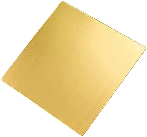 YUESFZ Меден лист фолио, Месинг метален лист (дебелина: 0,5 мм), Латунная Плоча Медни листа (размер на: 0.5 mm x 100 mm x 300