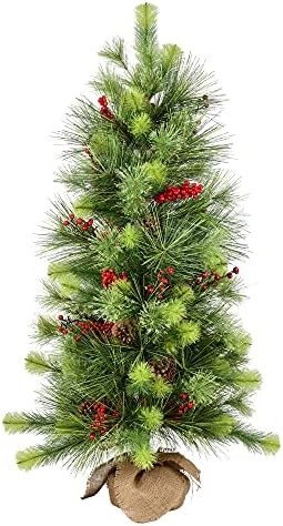 Изкуствена Коледна елха Vickerman 24 Morris Pine, Без светлина - Изкуствена Коледна Елха На масата - Сезонен Декор за дома