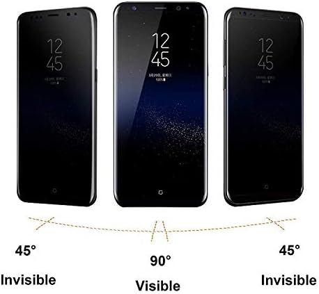 Maxwolf [2] Защитно фолио за дисплея на Galaxy S9 Plus от закалено стъкло, 3D извит край, Защита от шпионски софтуер, драскотини,