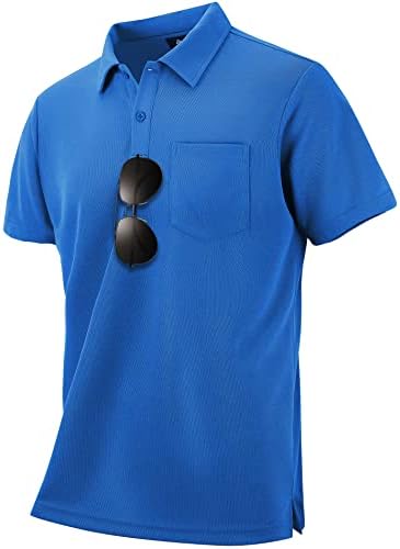 SWISSWELL 3 Опаковане на Ризи Топка за Голф, за Мъже С Къс Ръкав, Абсорбиращи Влагата Летни Ежедневни Ризи С яка