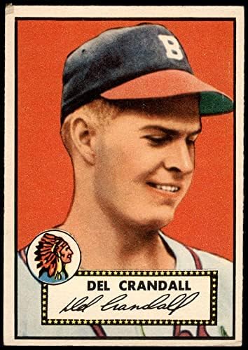 1952 Topps 162 CRM Дел Крэндалл Бостън Брэйвз (Бейзболна картичка) (Крем обратната страна) VG/EX Брэйвз