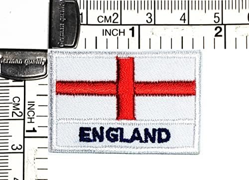 Kleenplus 3 бр., 1,1X1,6 инча. Мини нашивка с флага на Англия, ленти с националния флаг на страната, за костюм