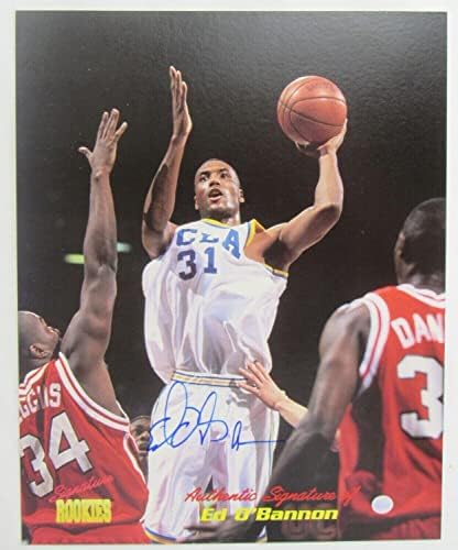 Ед Обэннон Подписа Автограф 1995 Баскетболно карта Начинаещи 8x10 с Автограф / - Снимки на НБА С автограф