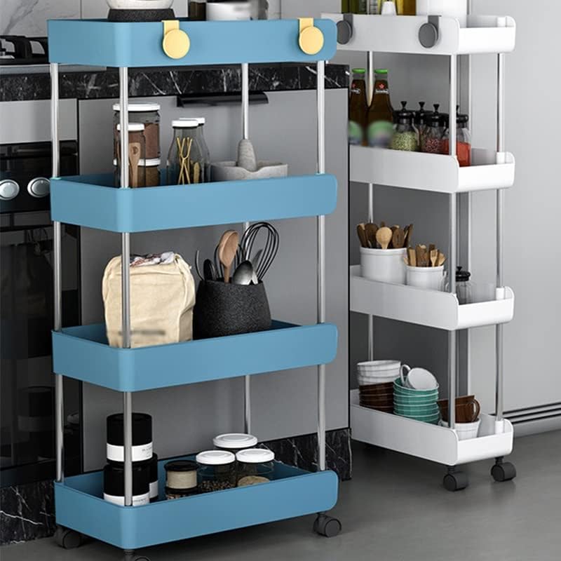 CXDTBH Многофункционален Багажник Количка за съхранение Кухня, Баня Домакински Рафтове за съхранение (Цвят: D, Размер:
