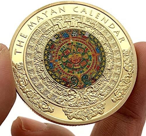 Копирна Монета На Маите Dragon Рисувана Мексико Позлатен Медал С Релефни Любима Монета Възпоменателна Монета Щастливата Монета