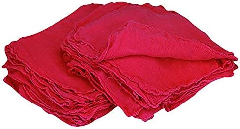 Pro-Clean Basics A21825 за Многократна употреба кърпи за почистване, Полихлопок, 10 x 12, Червен, Опаковка по 100