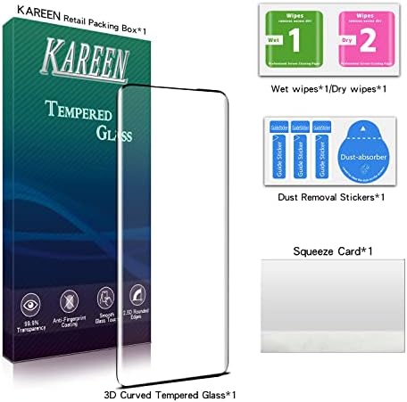Защитно стъкло KAREEN от закалено стъкло за Samsung Galaxy S20 Plus, Защита от пръстови отпечатъци, Без мехурчета,