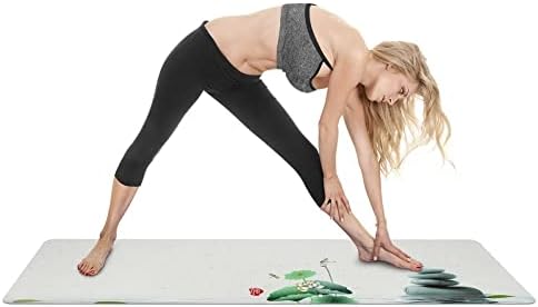Килимче за йога YFBHWYF - Нескользящий подложка за упражнения с дебелина 2 мм, подложка за стрии, подложка за упражнения