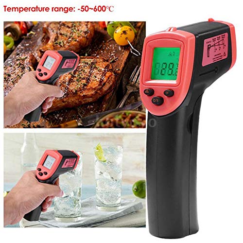 Безконтактен Термометър Fafeicy, Инфрачервен Дигитален Термометър за измерване на температурата на HW600 LCD, от