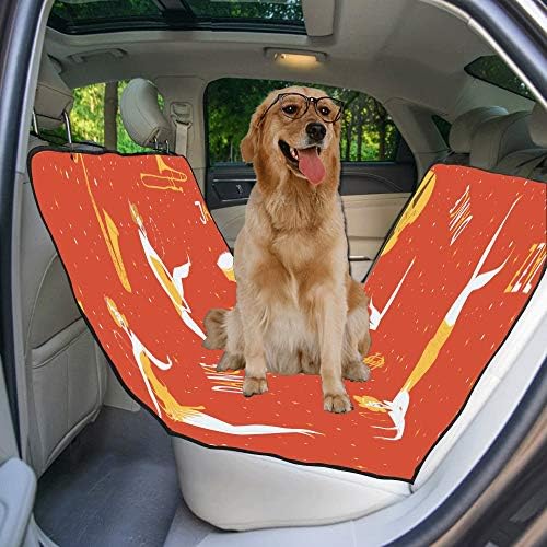 Калъф за седалка кучета ENEVOTX Обичай В Стил Джаз дизайн с Музикалната Денс Печат, Покривала за автомобилни