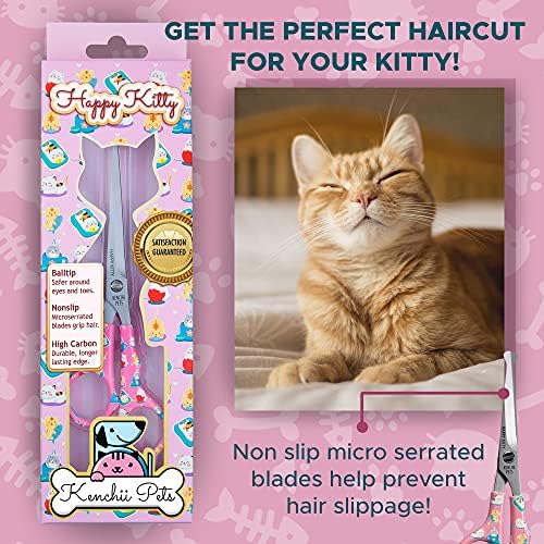 Kenchii Happy Кити Ножици с шариковым фитил за Подстригване котки | стоки от първа необходимост, за да се грижи за домашни