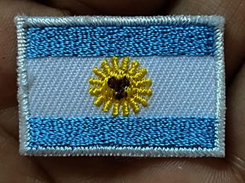 Нашивка с флага на страната Флаг на Аржентина, на бродирани Желязо нашивке, икона на стопанските, Размера на Мини